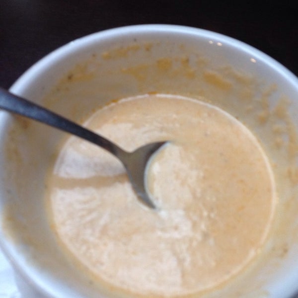 The soups are really good! Lobster bisque today and we had to try it :)