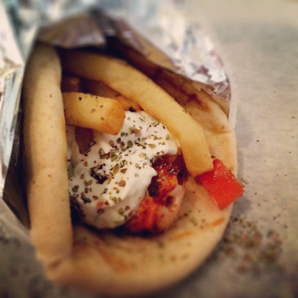 Fries IN the pita. The greatest.