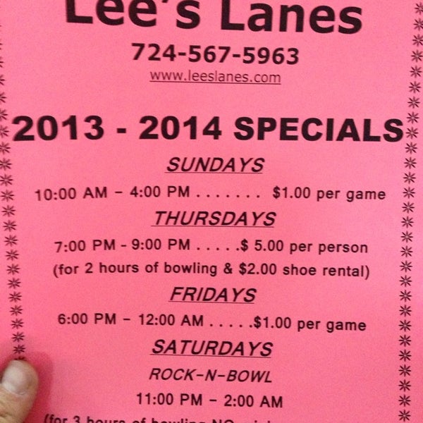 Lee's Lanes (Now Closed) - Leechburg, PA