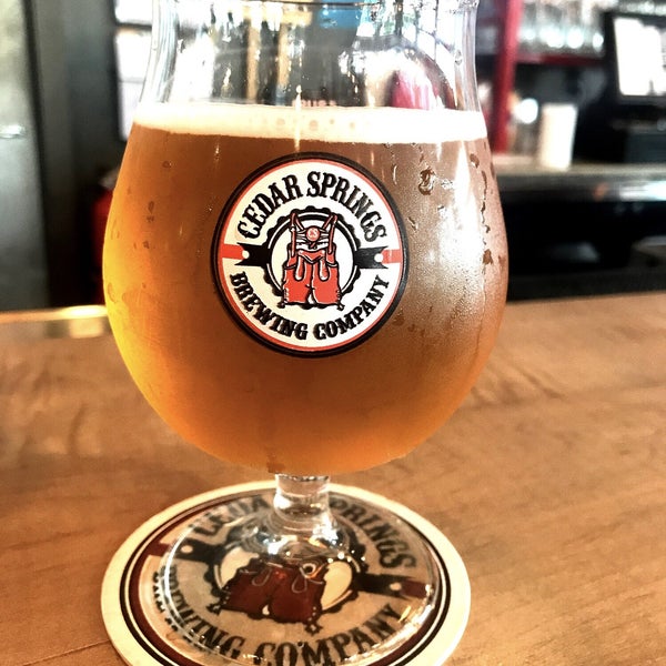 Photo taken at Cedar Springs Brewing Company by Elise T. on 9/1/2019