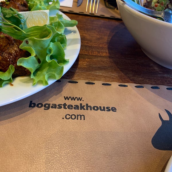 Photo taken at Boğa Kasap Steakhouse by Murat K. on 5/9/2019