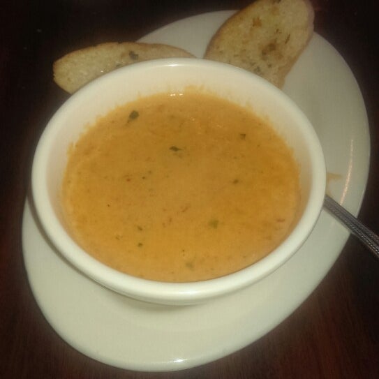 Tomato basil soup is yummy...Also try the Sicilian Wrangler Pizza, tdf...