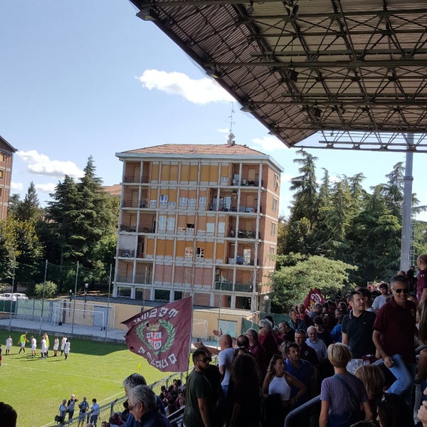 Photo taken at Stadio Mirabello by Petra . on 8/26/2018