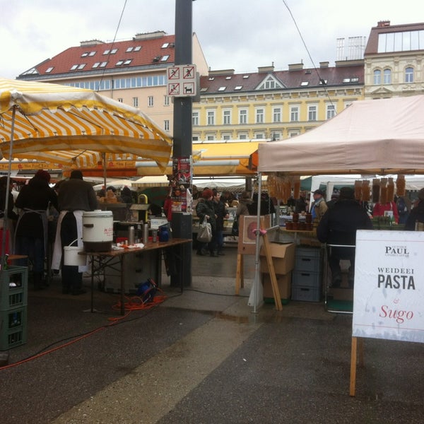Photo taken at Karmelitermarkt by ani d. on 2/2/2013