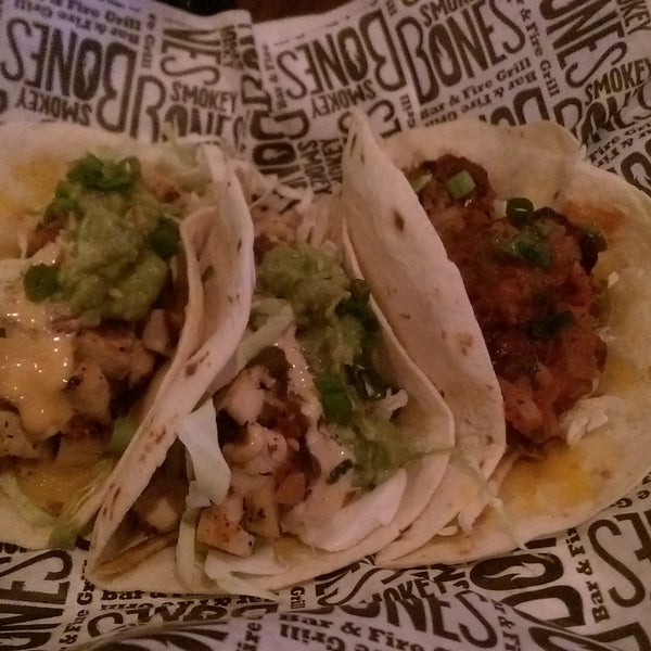 There soft tacos are delicious. You can get one of each kind if you'd like. I got two grilled chicken and one pulled pork. *Come in early for the brisket tacos* they will be gone by late evening :'(.