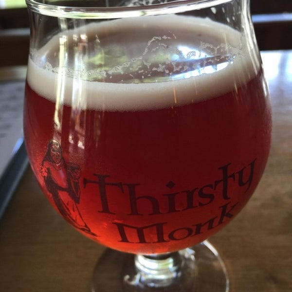 Photo taken at Thirsty Monk Brewery &amp; Pub by Seth M. on 8/21/2016