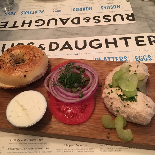 Photo taken at Russ &amp; Daughters Café by Rebecca N. on 12/31/2015