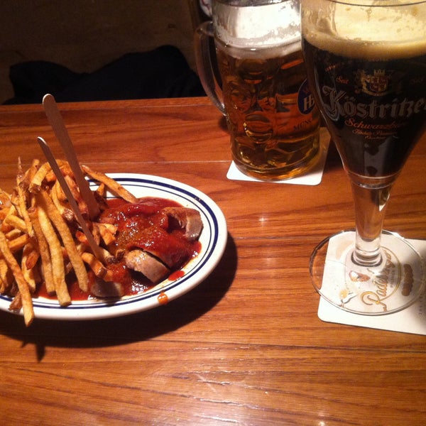 Photo taken at Wechsler&#39;s Currywurst by Ashley K. on 5/14/2013