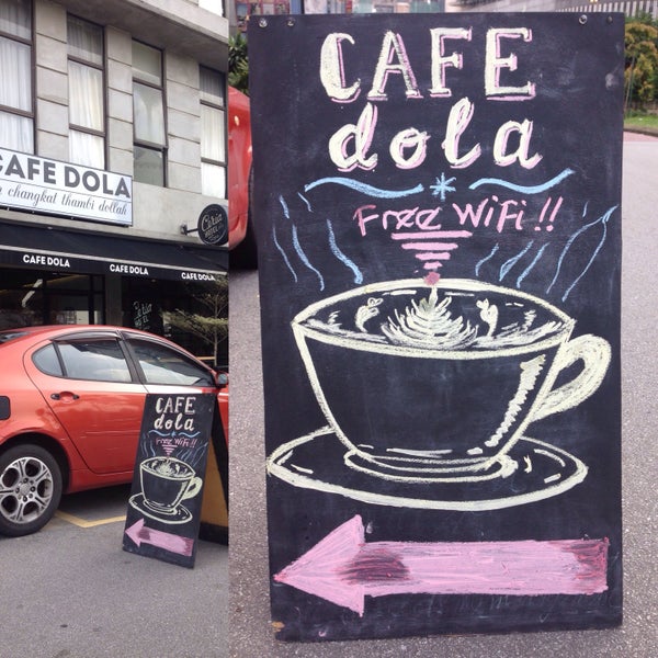 Free WiFi available at Cafe Dola.