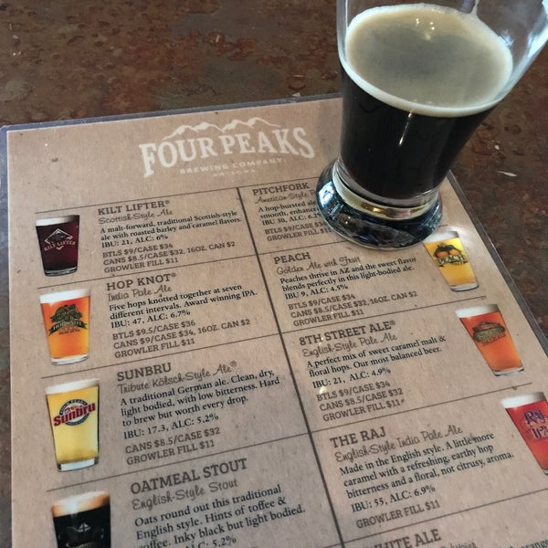 Photo taken at Four Peaks Grill &amp; Tap by Chris L. on 1/6/2018