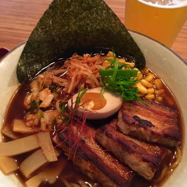 Excellent Korean-style ramen and the Boulevard beer is a nice touch.