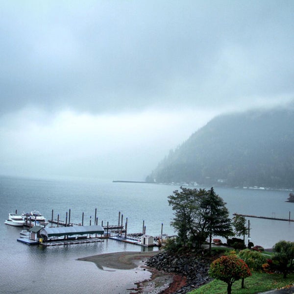 Photo taken at Harrison Hot Springs Resort &amp; Spa by Brian W. on 11/7/2015