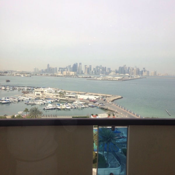 Photo taken at Doha Marriott Hotel by Mehmet I. on 1/15/2017
