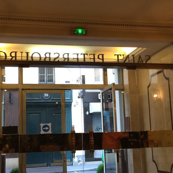 Photo taken at Hôtel Saint Petersbourg by Olga K. on 8/31/2014
