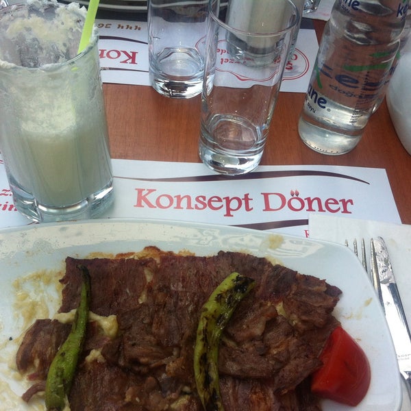 Photo taken at Konsept Steak &amp; Döner by Ayse K. on 5/11/2013