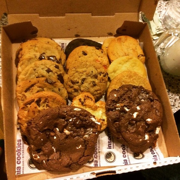 Photo taken at Insomnia Cookies by Talia F. on 4/5/2015