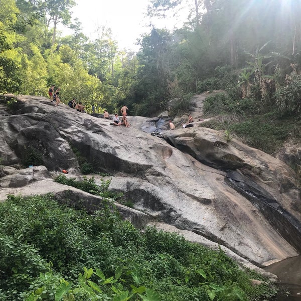 Photo taken at Moh Pang Waterfall by Ah Jeong K. on 5/20/2018