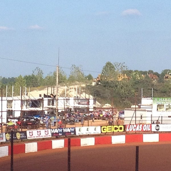 Photo taken at Dixie Speedway Home of the Champions by Harold H. on 10/5/2013