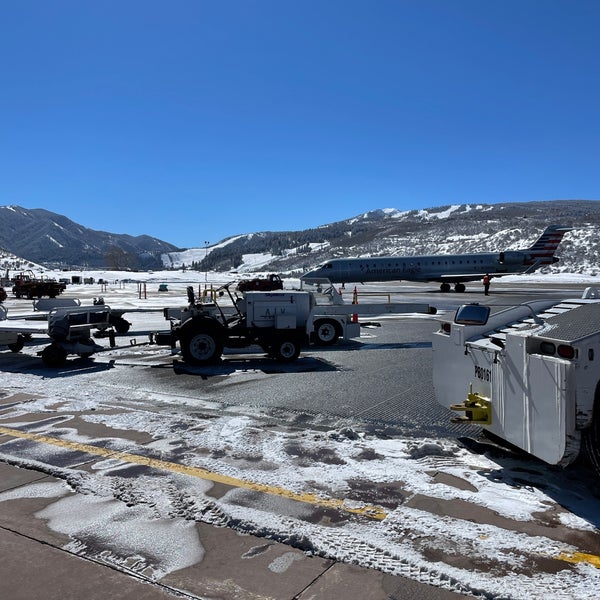 Photo taken at Aspen/Pitkin County Airport (ASE) by Greg M. on 2/26/2022