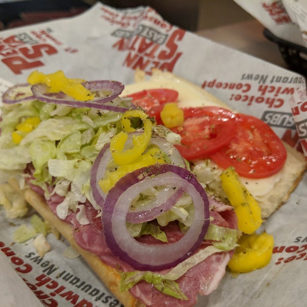 Photo taken at Penn Station East Coast Subs by David C. on 1/26/2019