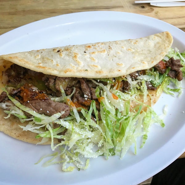 Get the carnitas quesadilla and the al pastor tacos. The small outdoor seating is the way to go during the warmer days