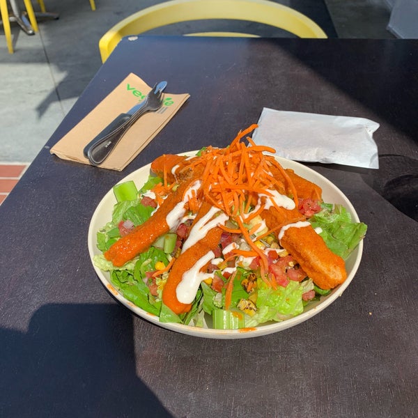 Photo taken at Veggie Grill by Justin L. on 4/29/2019