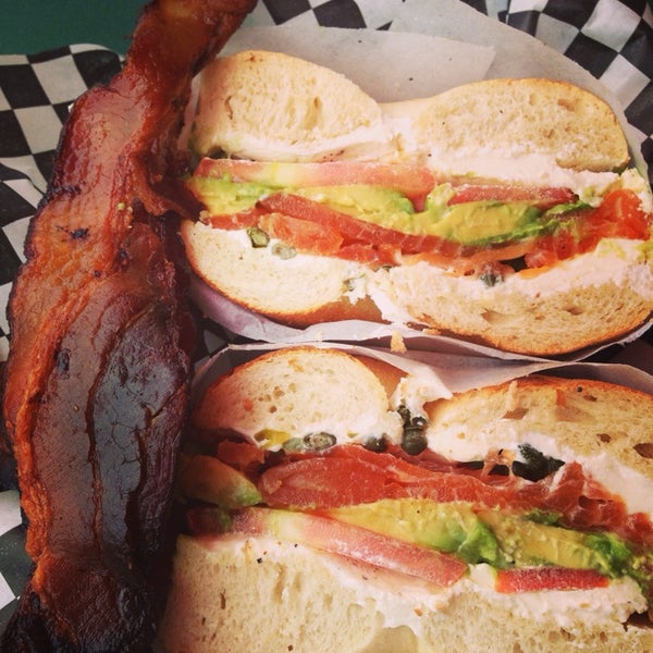 Lox bagel + avocado is money. Oh, and get a side of bacon. Their bacon is what bacon should be.