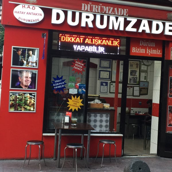 Photo taken at Dürümzade by Esra T. on 10/14/2017