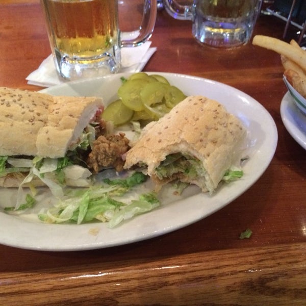 The artichoke dip is huge and tasty.  Shrimp étouffée is on point. Po'boys Classic.