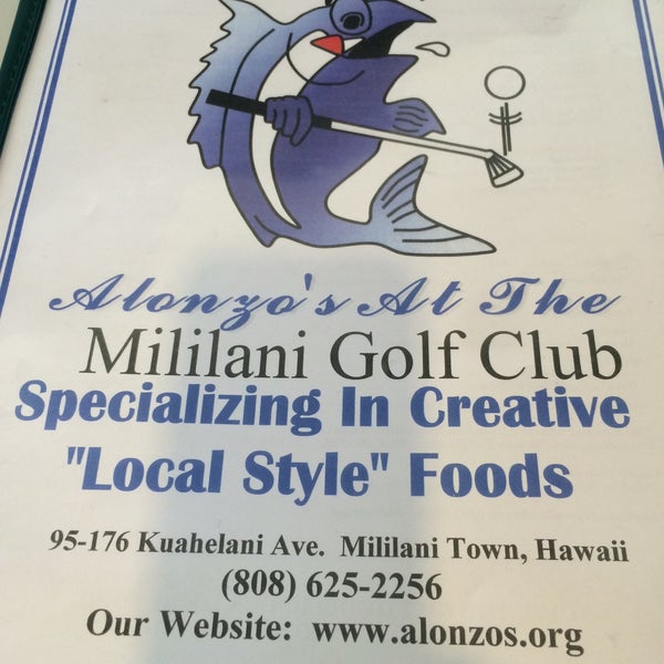 Alonzo's at the Mililani Golf Club (Now Closed) Restaurant in Mililani