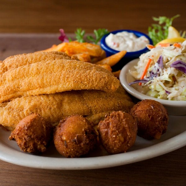 Try the Delta Catfish, it's to die for... Friday special offers thru March 30th.  $1.00 any catfish entrée!