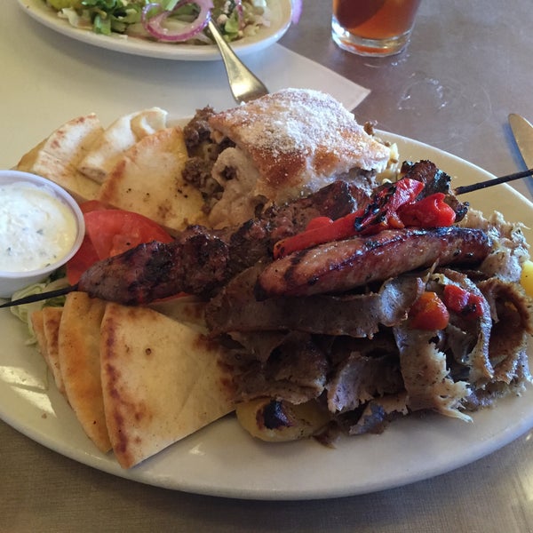 Photo taken at Zorba&#39;s Greek Cafe by Ken H. on 4/2/2015