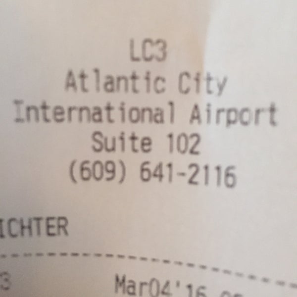 Photo taken at Atlantic City International Airport (ACY) by Brian W. on 3/4/2016