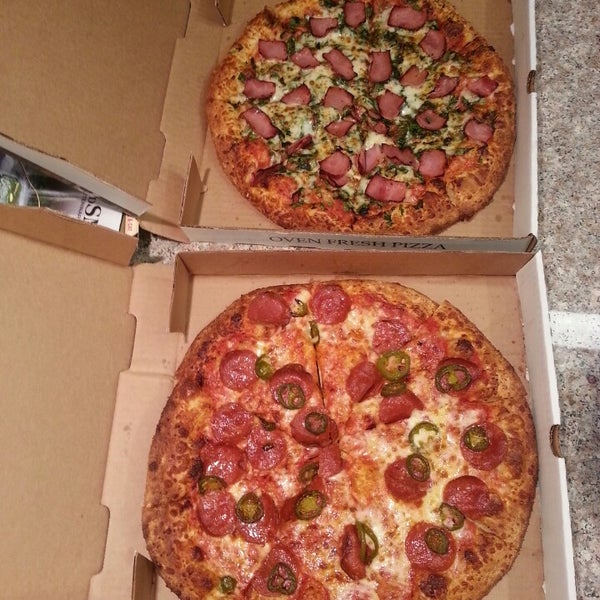 Yum pepperoni and jalapeno is a great combo! Their crust is awesome!