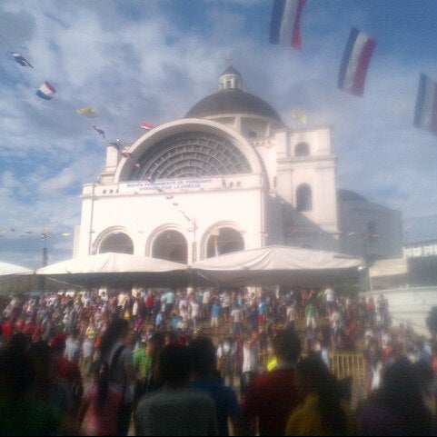 Photo taken at Basilica de Caacupe by Fede U. on 12/8/2012
