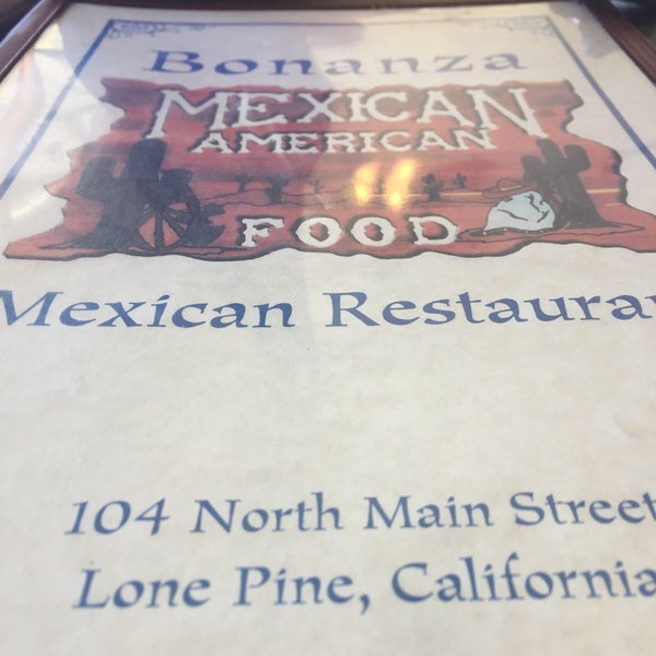 Bonanza Mexican Restaurant Lone Pine, CA