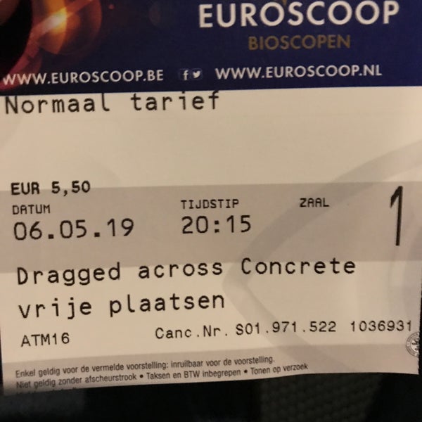 Photo prise au Pathé Euroscoop par Bas V. le5/6/2019