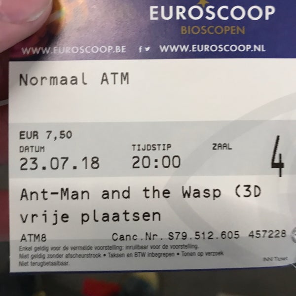 Photo taken at Pathé Euroscoop by Bas V. on 7/23/2018