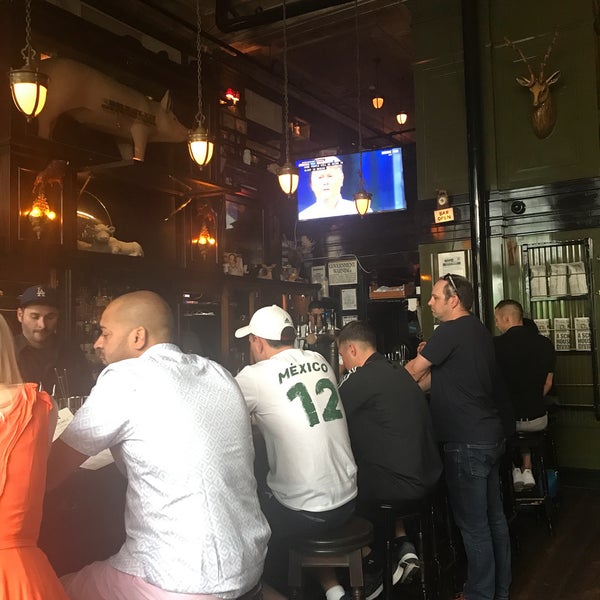 Photo taken at The Breslin Bar &amp; Dining Room by Marie F. on 7/1/2018