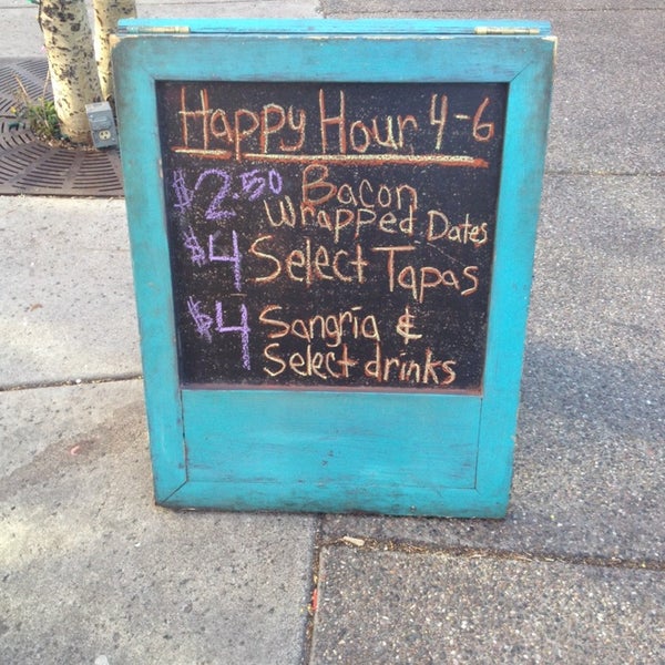 Happy hour 4-6 pm is a great deal.