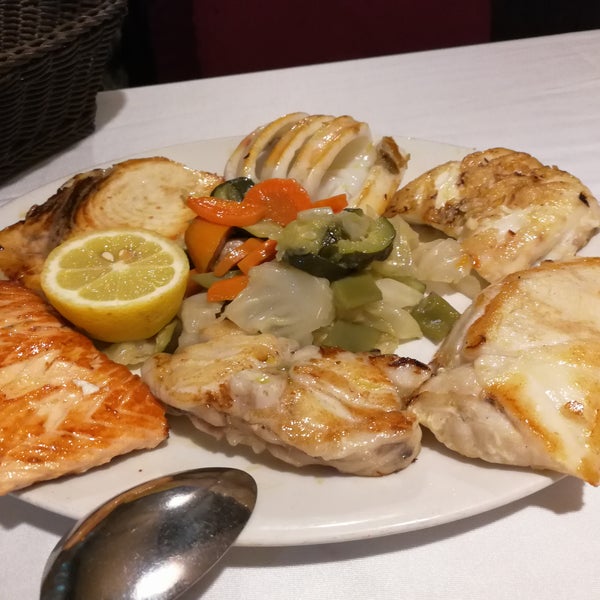 Grilled fish assortment