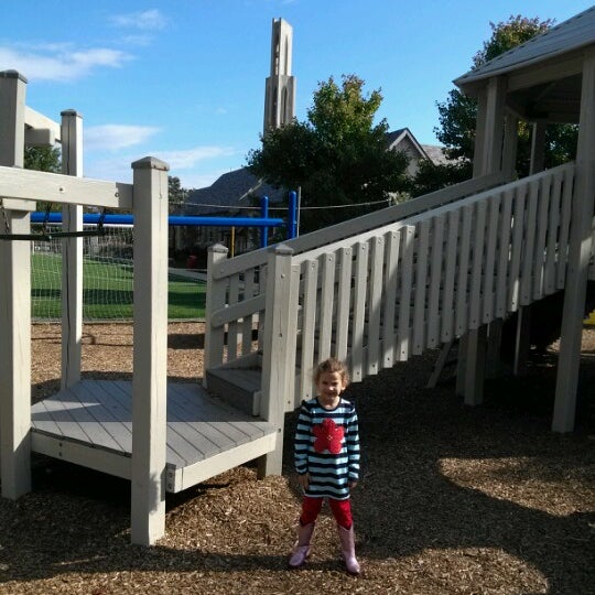 Playground after Sunday School.