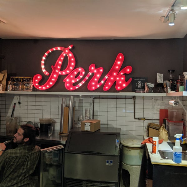 Photo taken at Perk Kafe by Asia H. on 5/9/2019