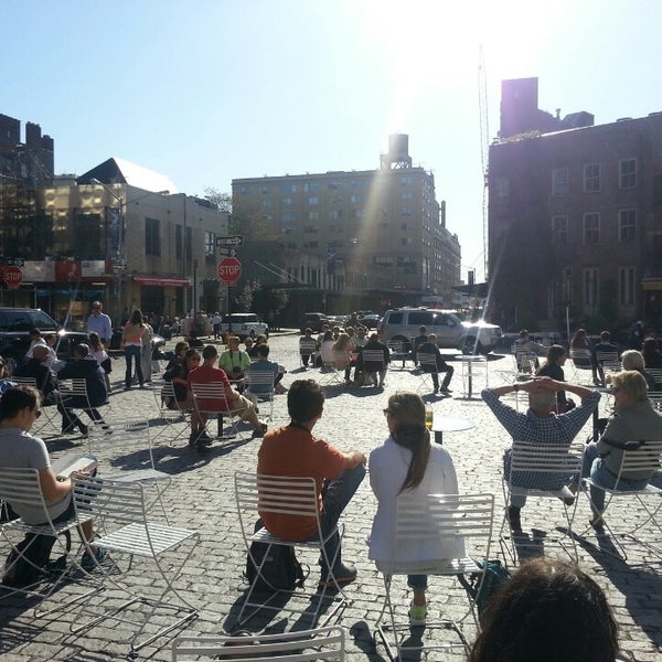 Photo taken at Gansevoort Plaza by Jerry C. on 5/12/2013