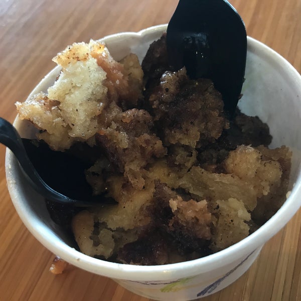 Bread pudding is buttery rich. Don't be a hero though, split it with someone.