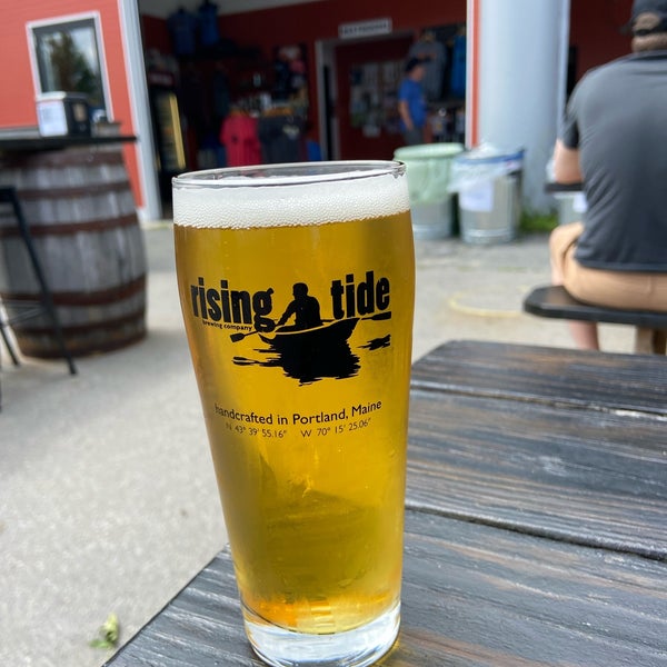 Photo taken at Rising Tide Brewing Company by Tom M. on 7/30/2021