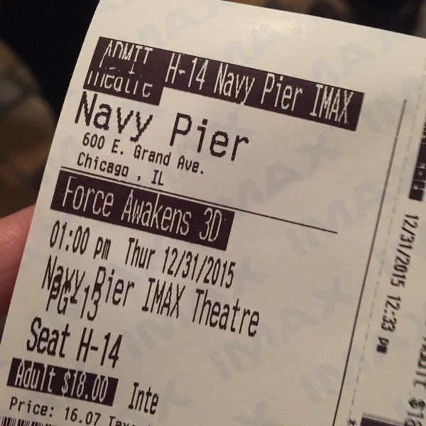 รูปภาพถ่ายที่ Navy Pier IMAX โดย Rossy L. เมื่อ 12/31/2015