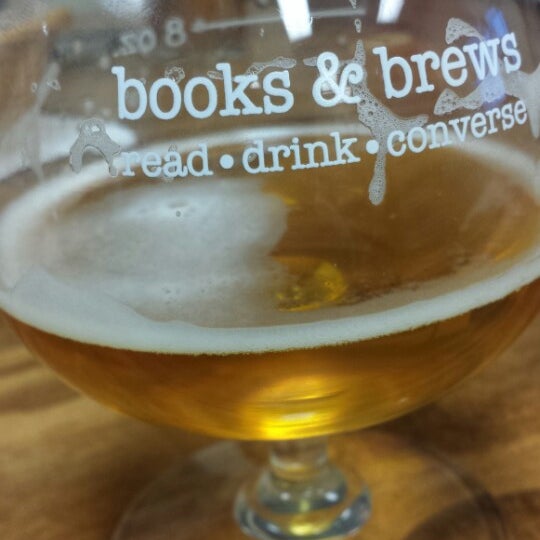 Photo taken at Books &amp; Brews Brewing Company by Liz C. on 2/11/2015