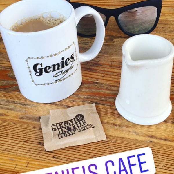 Photo taken at Genies Cafe by Christina C. on 8/22/2017