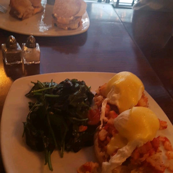 Mimosas! Red velvet french toast and lobster Benedict for brunch are great
